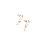 Boucles d’oreilles Pépite en acier inoxydable finition rose gold